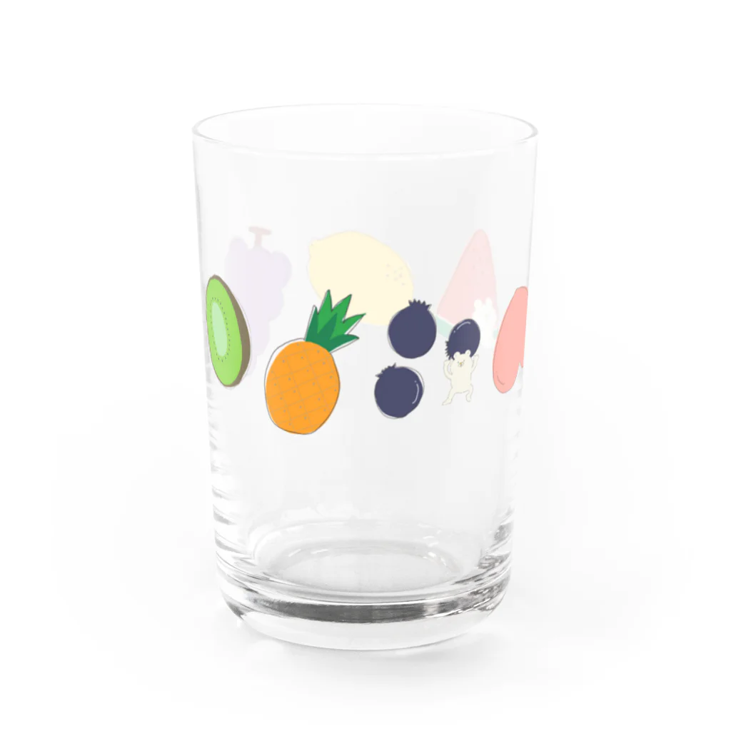 ゆでたま号.netの【ぽっちん】くだものかくれんぼ Water Glass :left