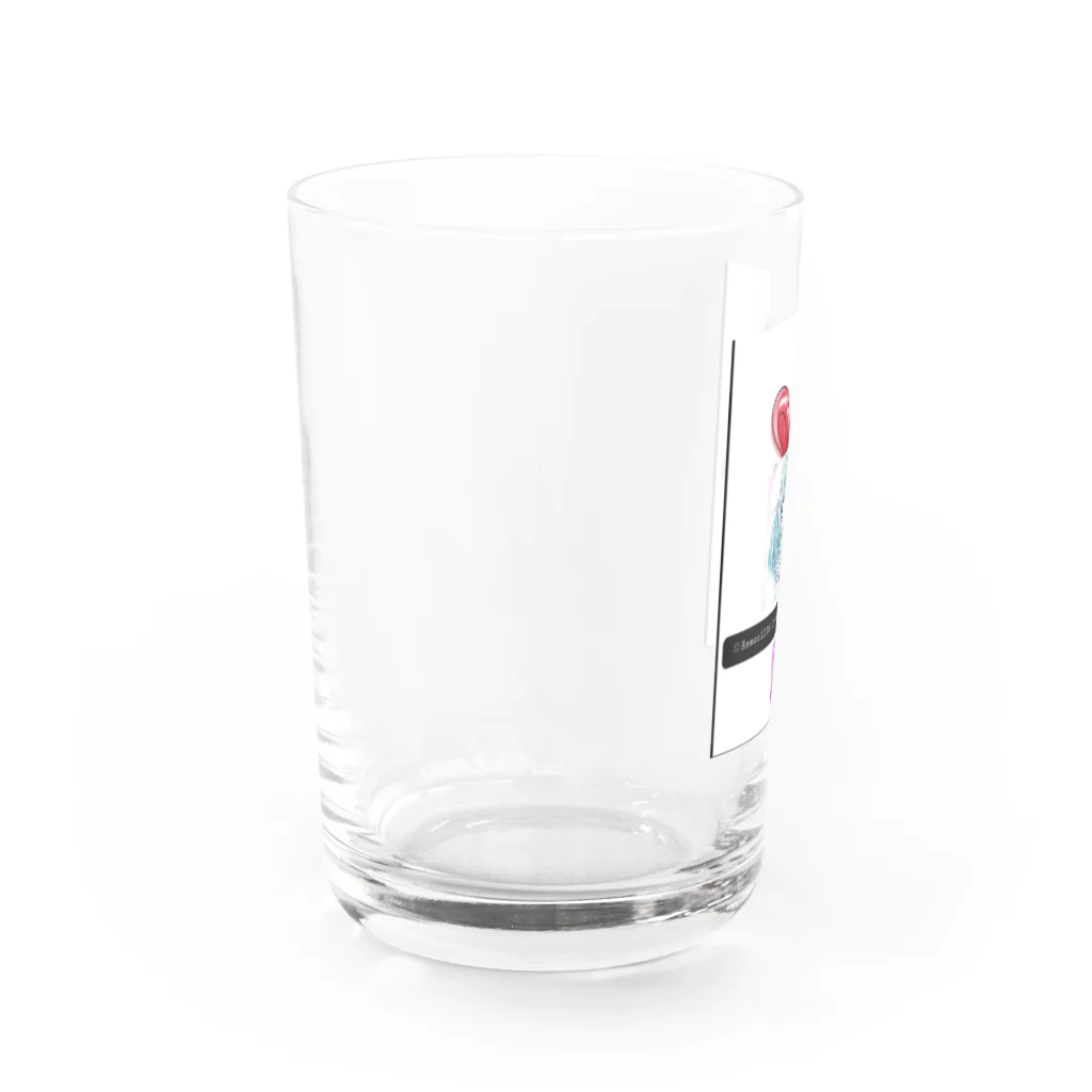 レモンかわいい女子♥️オリジナルショップのうさぎ♥️女子 Water Glass :left