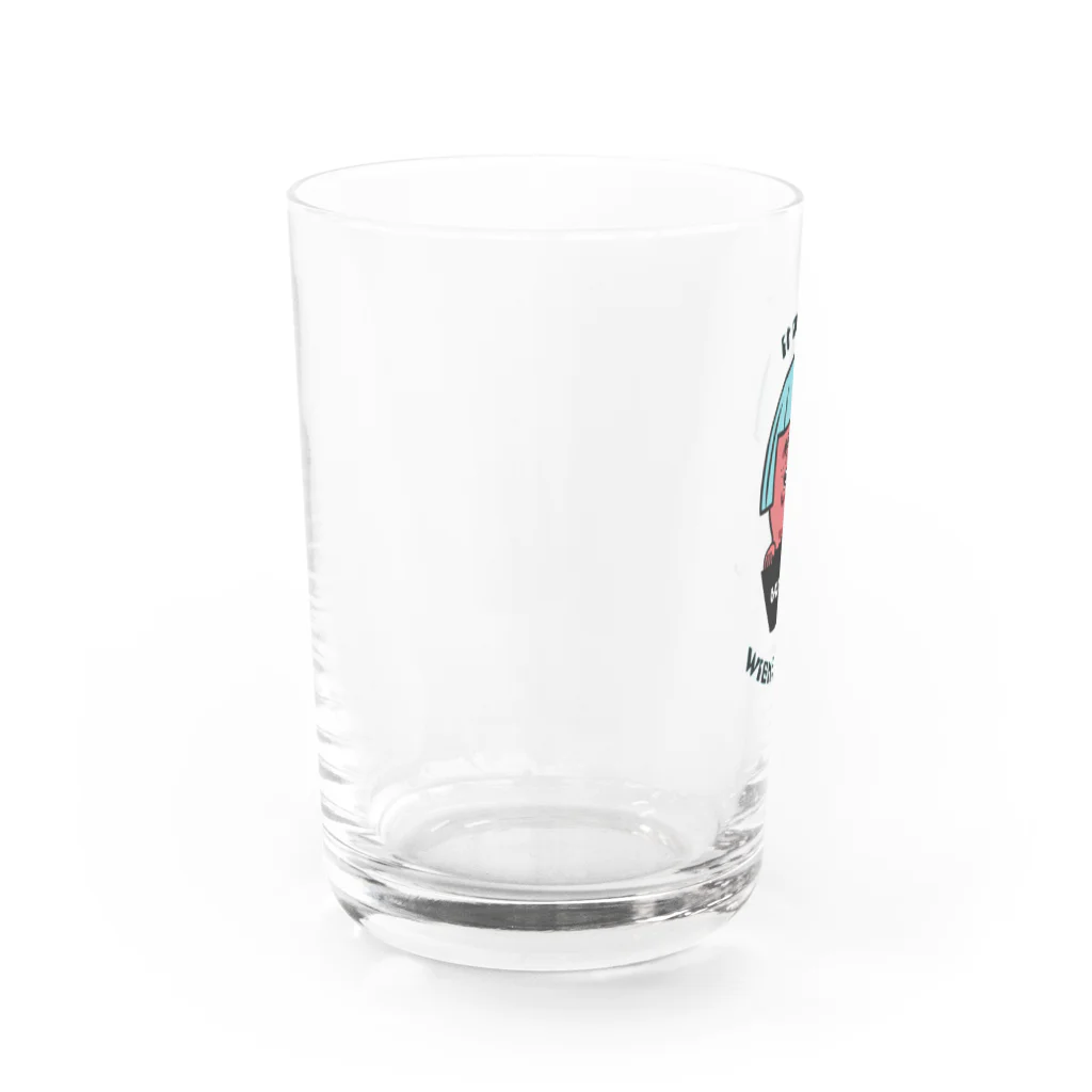 はなぺちゃとそばかすのウィンナーガール Water Glass :left