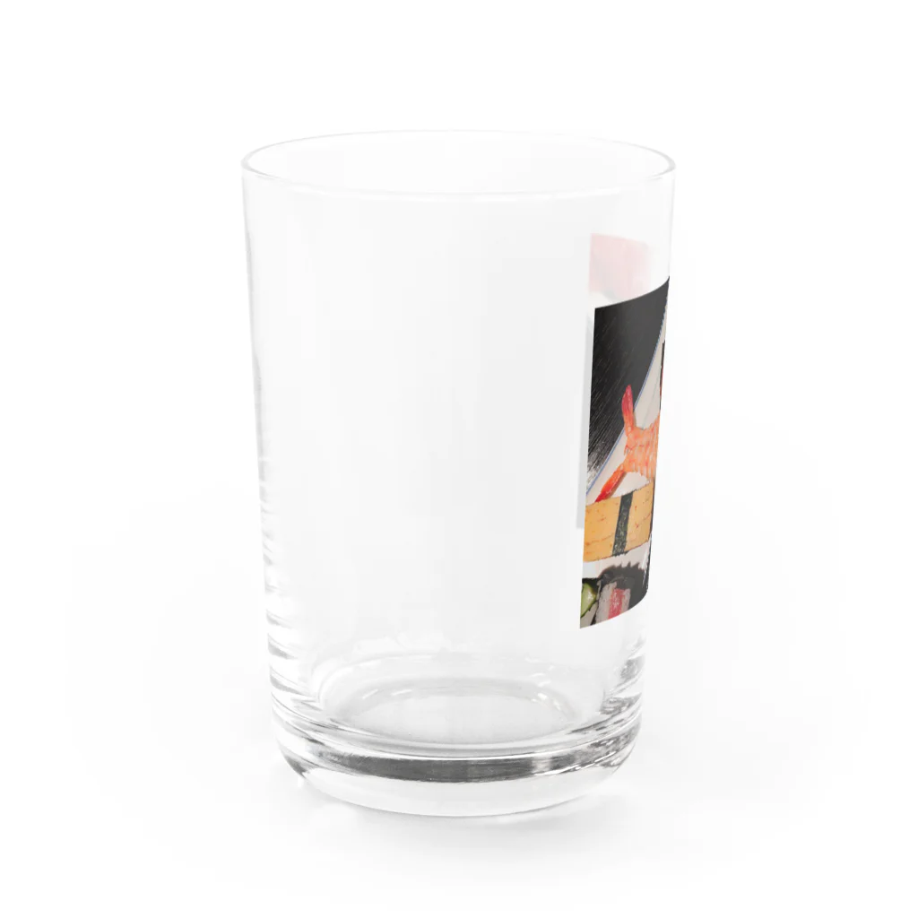 シュークリーム工場のお寿司盛り合わせ Water Glass :left