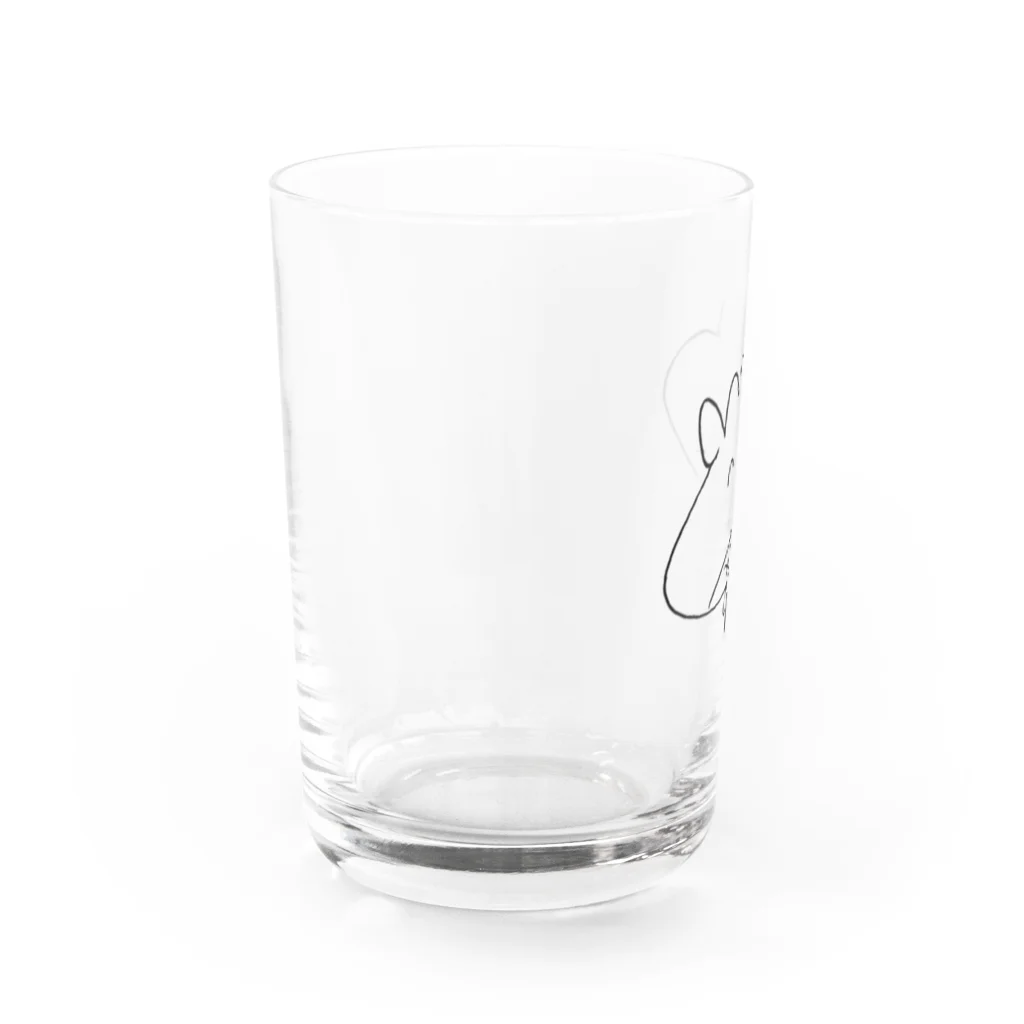 メイヨウのあたまの餃子ちゃん Water Glass :left