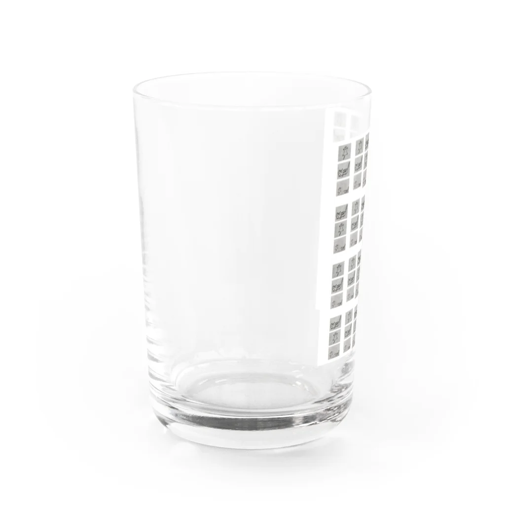  猫とワオキツネザルとモモンガ のフクロモモンガ  Water Glass :left