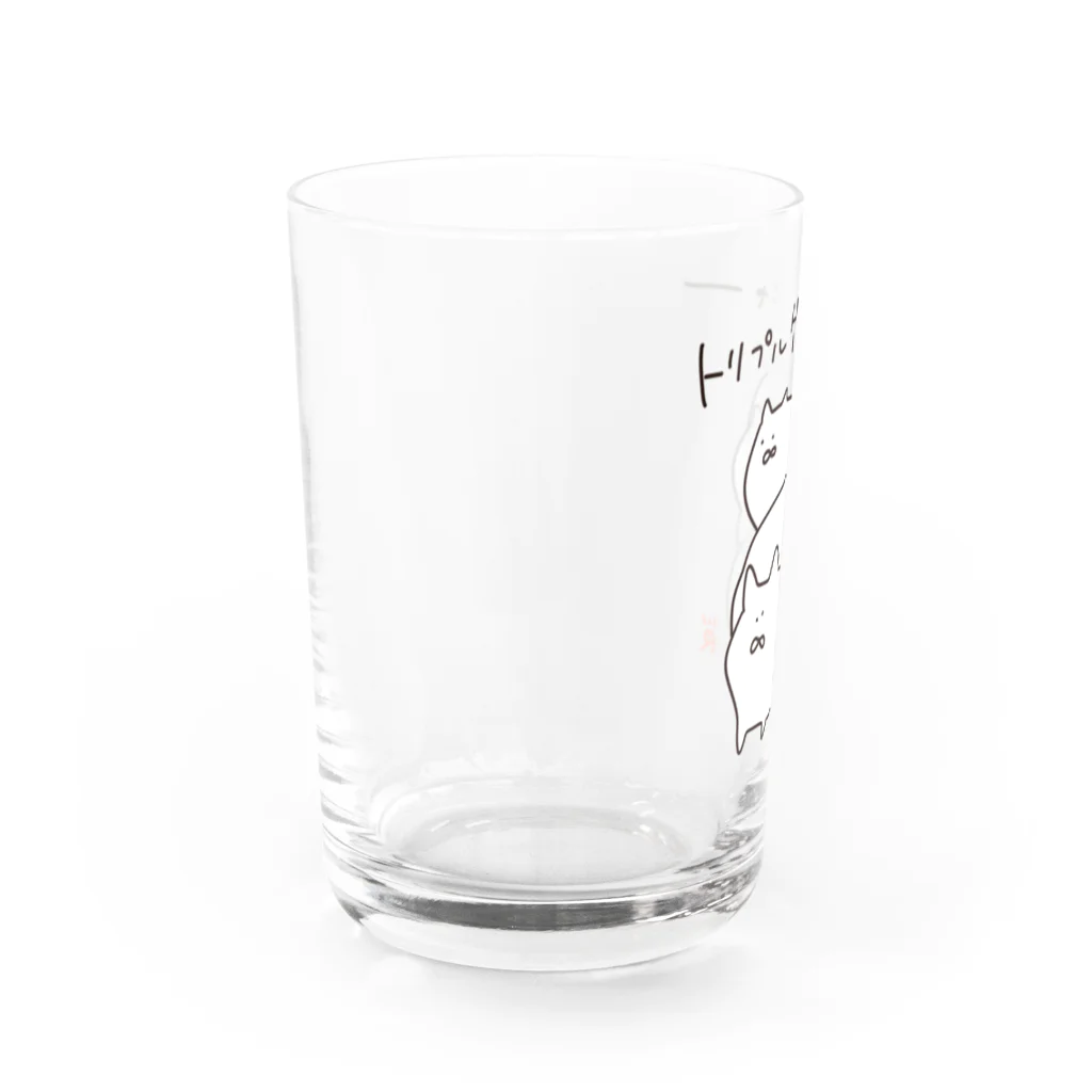 なで肩うさぎの美香堂のトリプルゲンニャー Water Glass :left