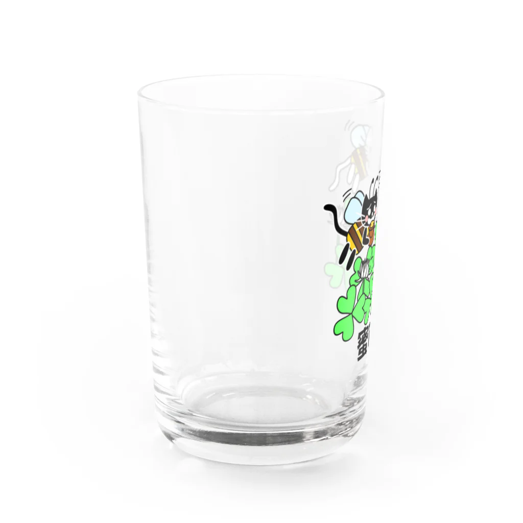 J's Mart 2ndのたまとクロの蜜です Water Glass :left