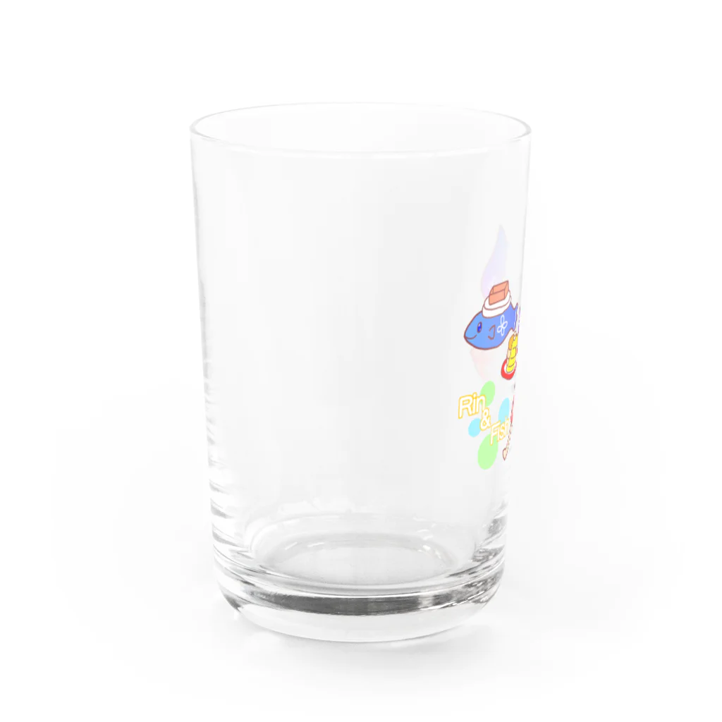 ウメシロップ＊のりんとおさかなさん・パンケーキの日 Water Glass :left