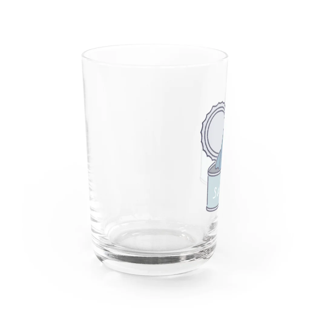 サメ わりとおもいのサメの缶詰 Water Glass :left