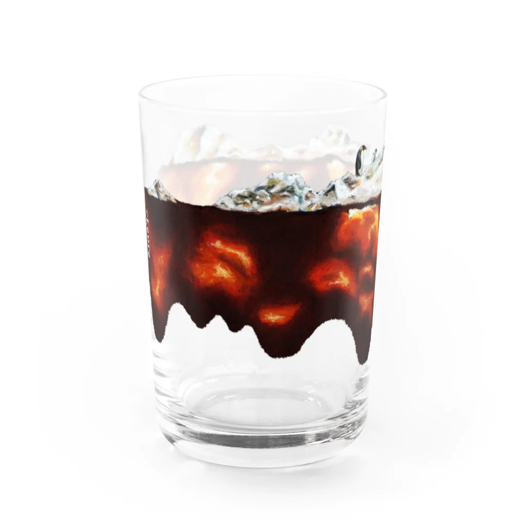 Lepre suzuri-shopの南極アイスコーヒー【グラス】 Water Glass :left