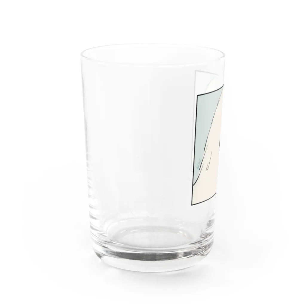 29Q.の□オールド・イングリッシュ・シープドッグ Water Glass :left