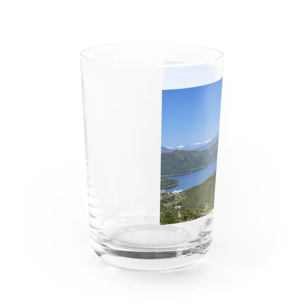 松の富士山 富士スピードウェイ Water Glass :left