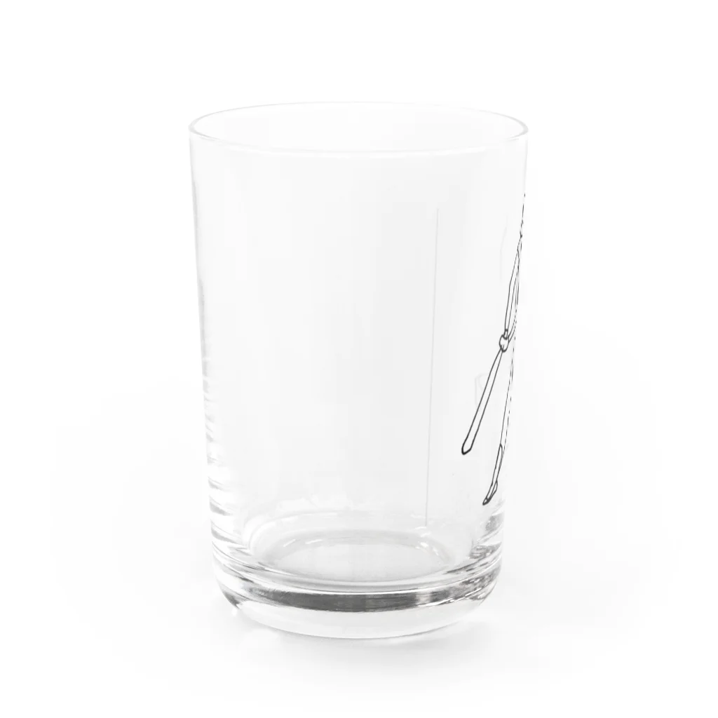 きりんの野球する人 Water Glass :left