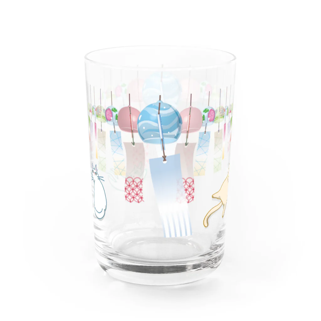 Yoshisyanの風鈴と猫♪ Water Glass :left