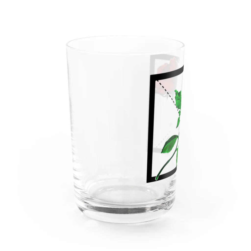 みろく屋さんの切り華 バラバラになるバラ Water Glass :left