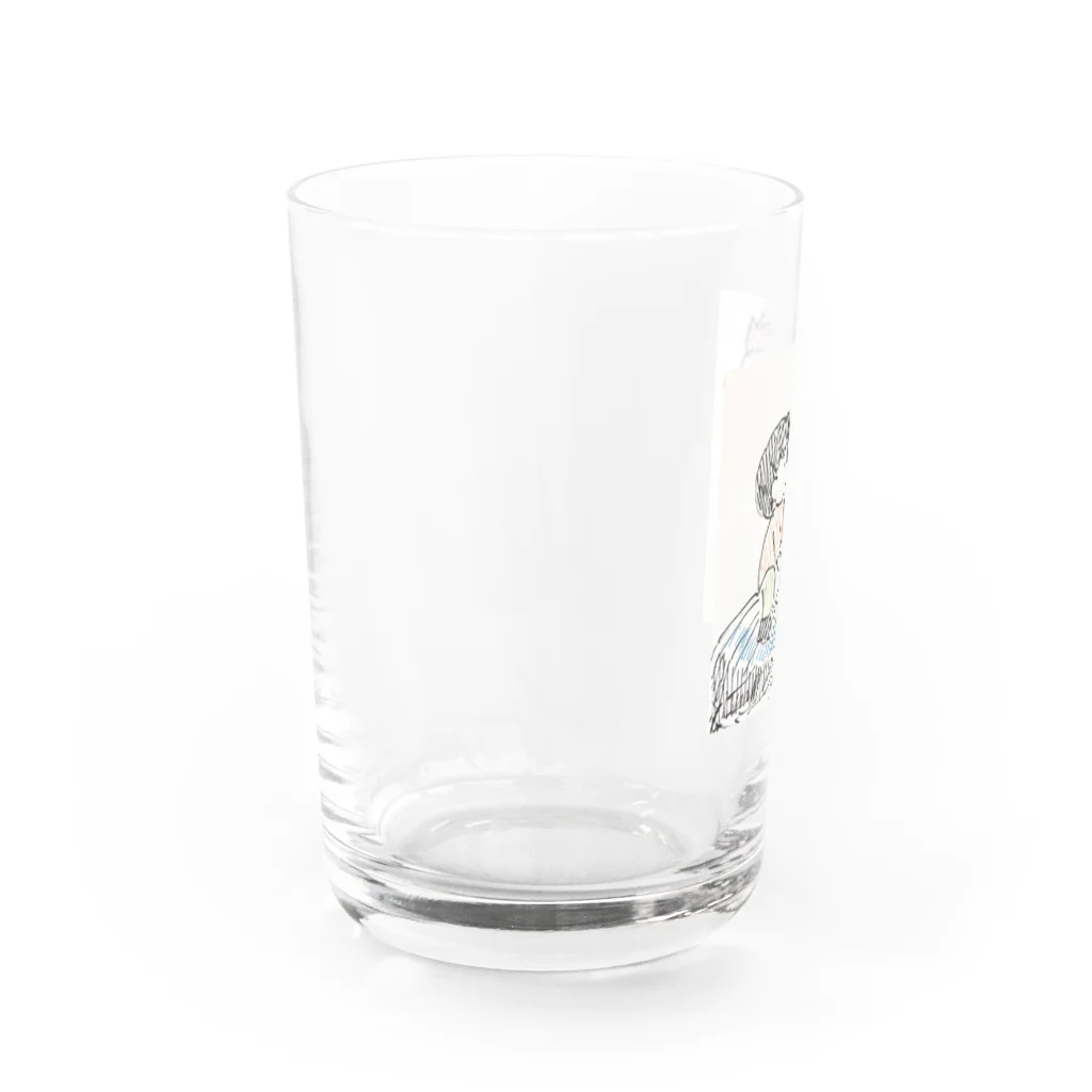 ごぼうのD.D.まさるくんwithトリ Water Glass :left