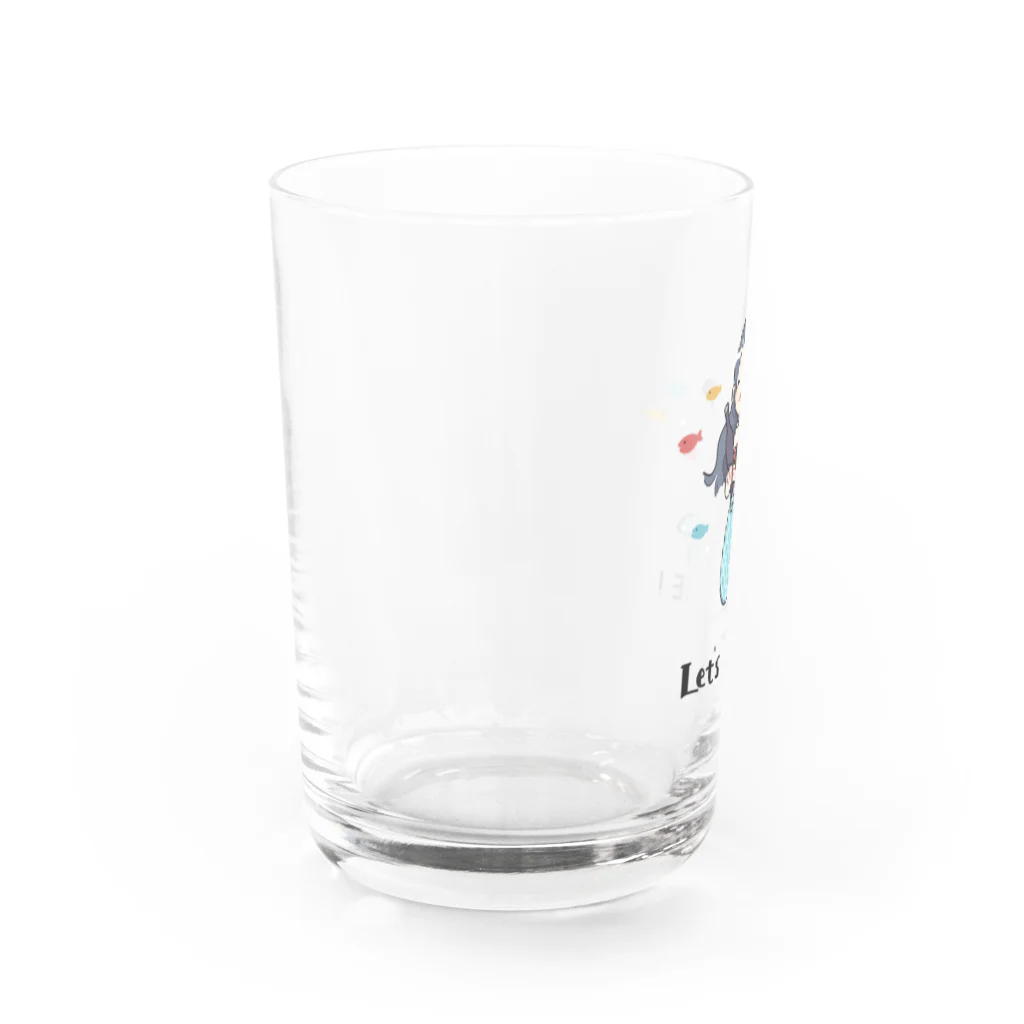 牛乳ラーメンの飲酒マーメイド Water Glass :left