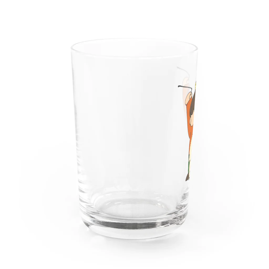 ごぼうのD.D.くんたちのトーテムポール Water Glass :left