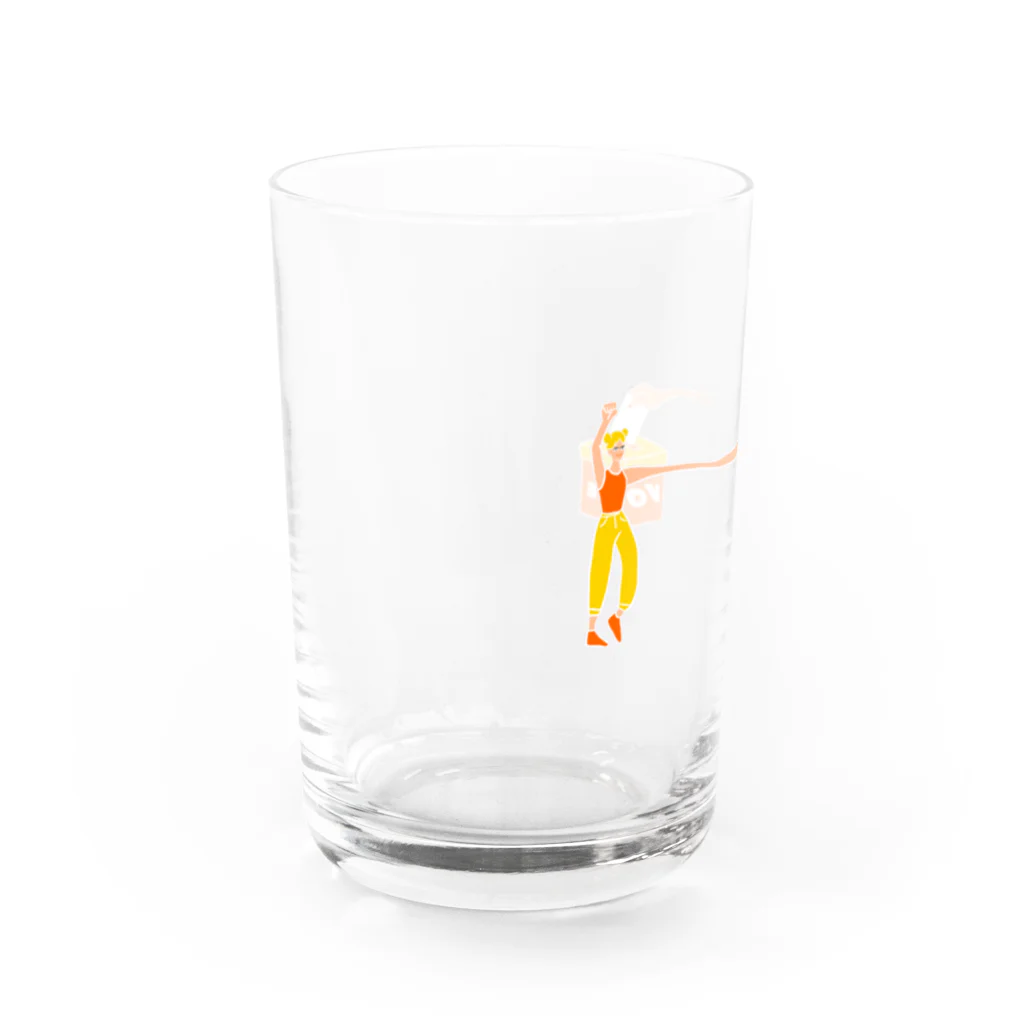 ○ ポ ン ポ ン ○のvote Water Glass :left