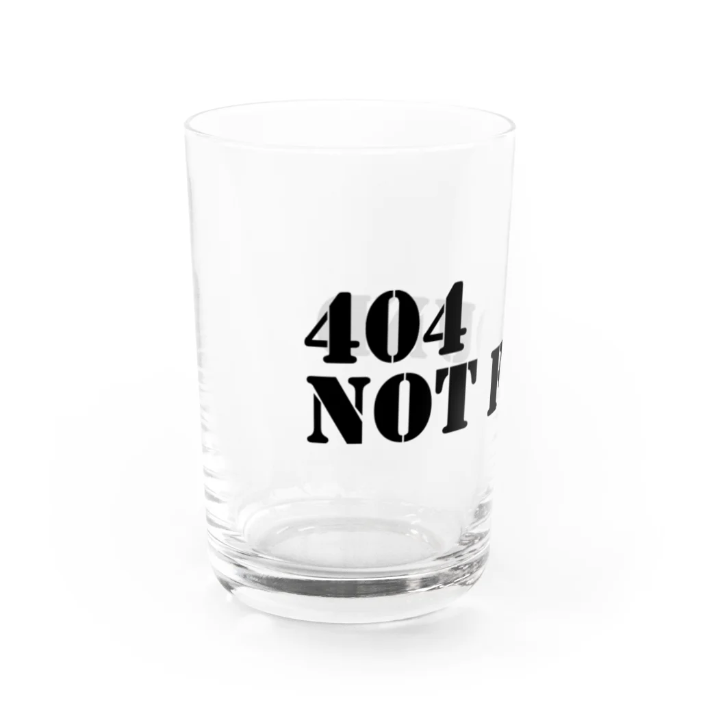 山猫雑貨の404 not found Water Glass :left