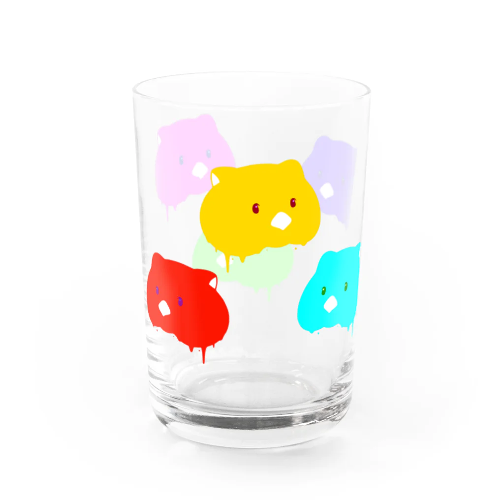 ほっぺぇた（頬平太）のしたたるウォンバット Water Glass :left