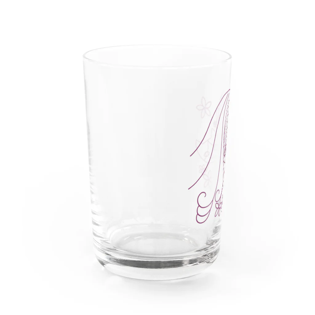 neko*neko*の猫と女の子 2 Water Glass :left