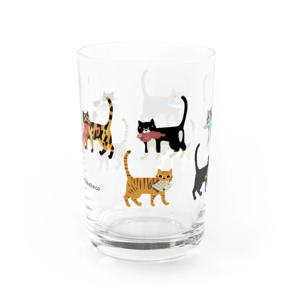 YoakeNecoのよあけねこ　集合 Water Glass :left