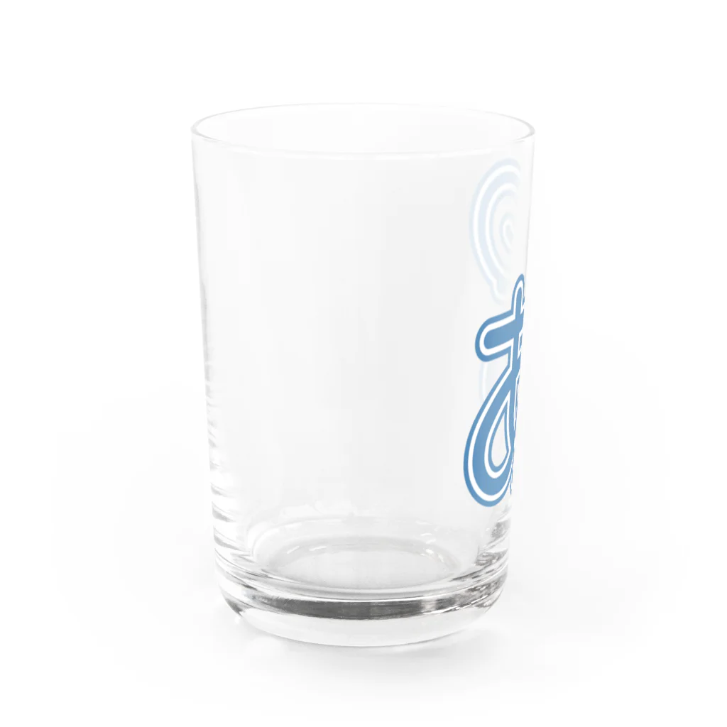 あほげー公式ショップsuzuri支店の【あほげー公式グッズ】フチありの「あ」 Water Glass :left