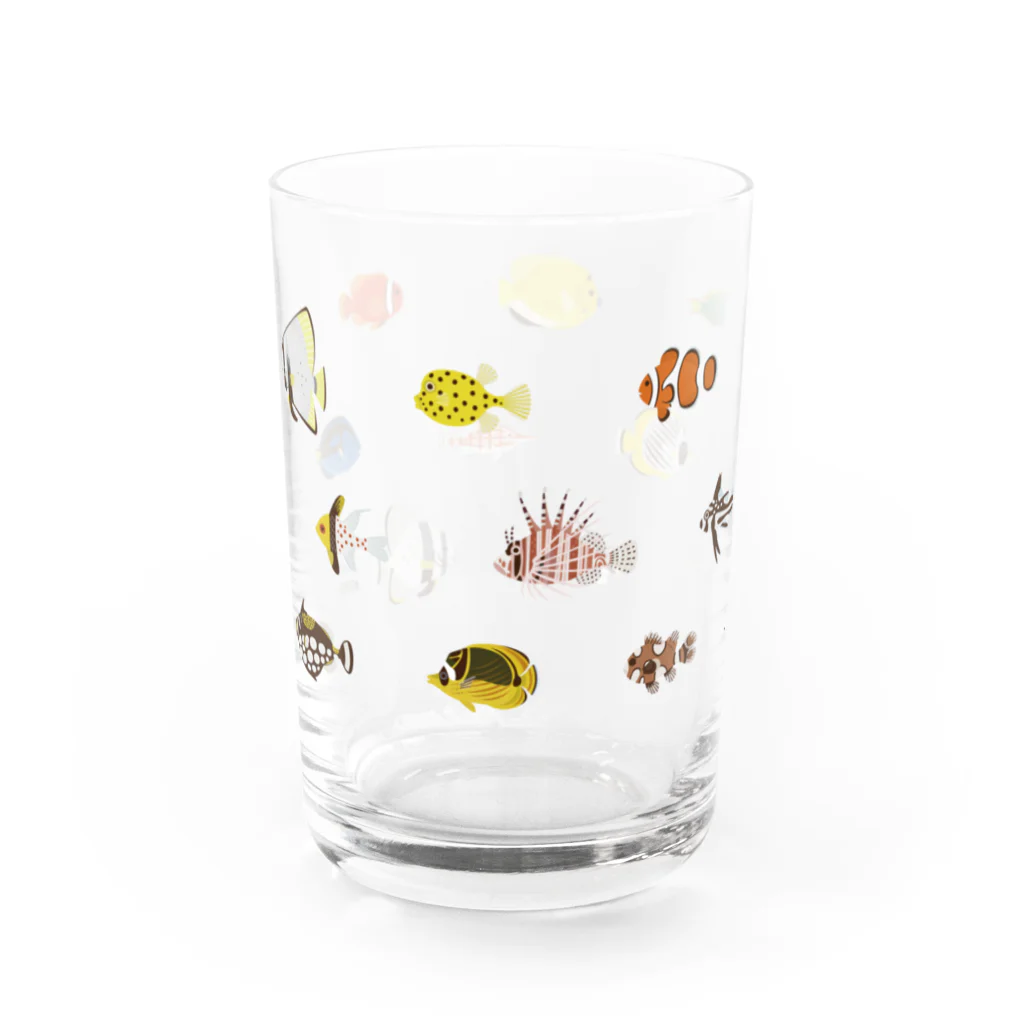Astrio SUZURI店のお魚いっぱい集合 Water Glass :left