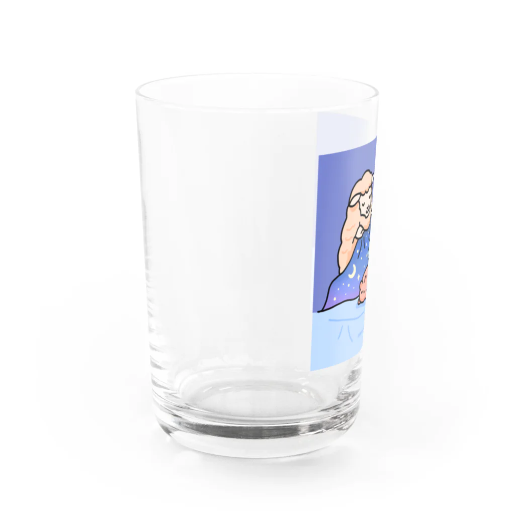 サメとメンダコ[namelessmm2]のSleep well サメとメンダコ Water Glass :left