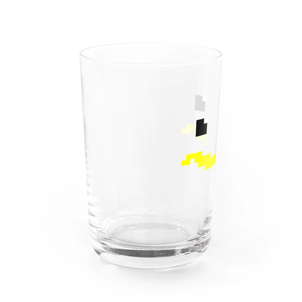 奇×屋のドットのツバメのヒナ Water Glass :left