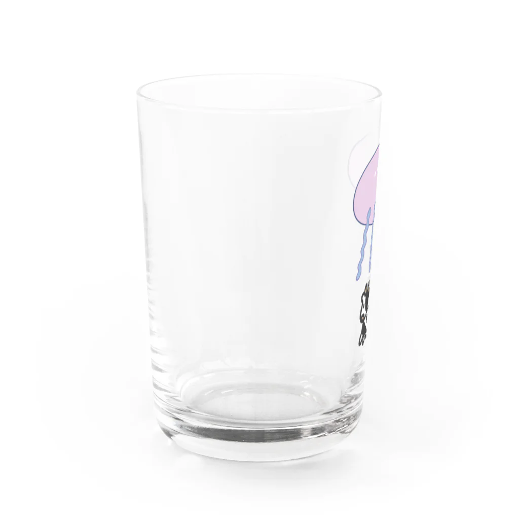 串岡のクラゲキャトルミューティレーション Water Glass :left