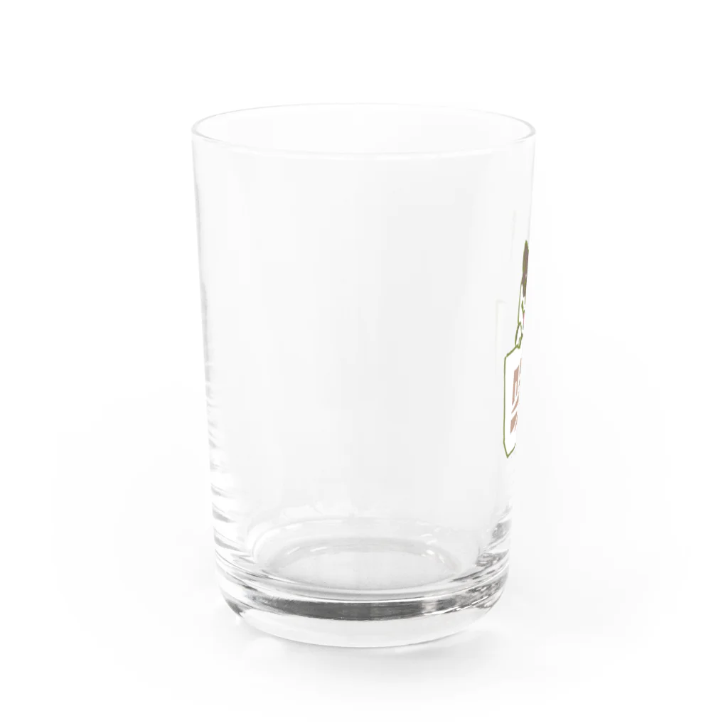 モコモコミュージアムの柴ポッケ Water Glass :left