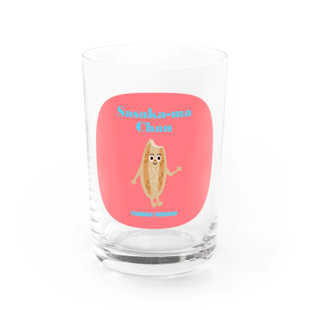 YoakeNecoのささかーまちゃん　東北☆家族 Water Glass :left