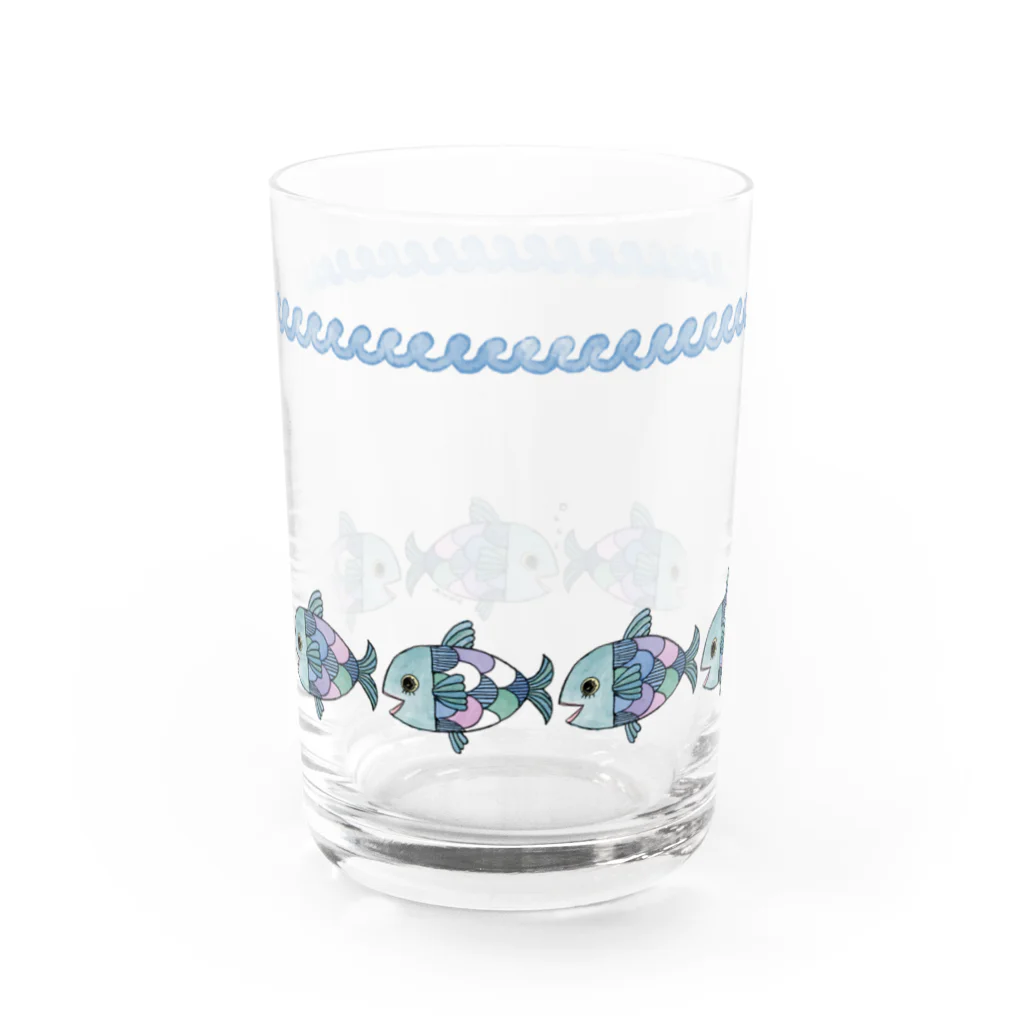 zoomieのうみの幸グラス －大魚－ Water Glass :left