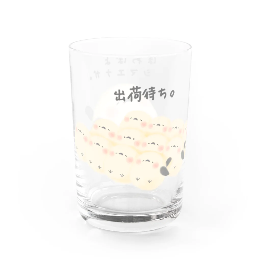 ほわぽよ。のほわぽよシマエナガ。 Water Glass :left