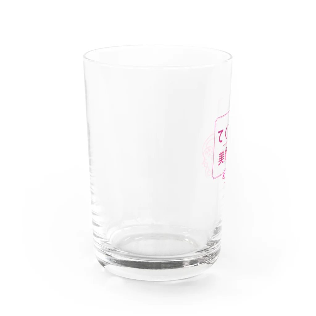 てくてく美術館 公式ミュージアムショップのてくてくちゃんグッズ Water Glass :left