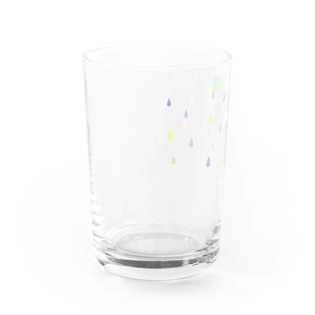 めばえるやのあめふり　くまさん Water Glass :left