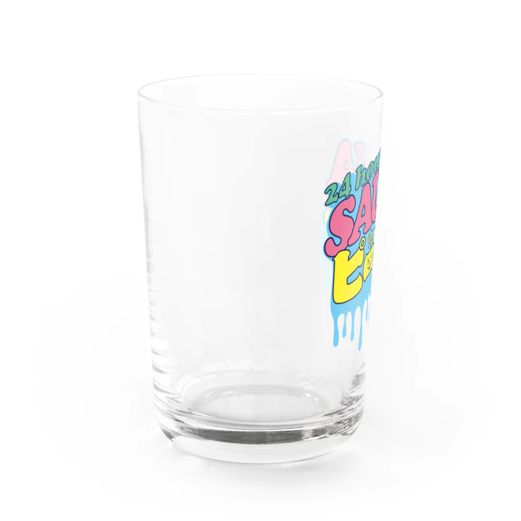 LONESOME TYPE ススの24時間サウナピープル Water Glass :left