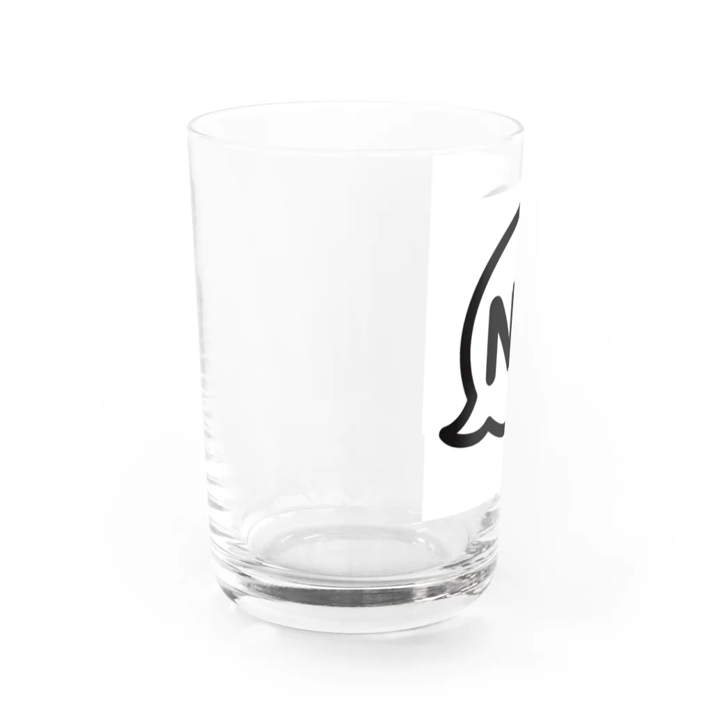 身代わりNOのNOは任せて Water Glass :left