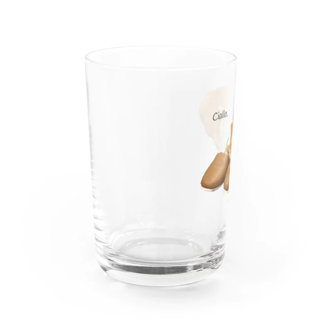 猫カフェ ぶぅたんグッズショップのチャロッパ Water Glass :left