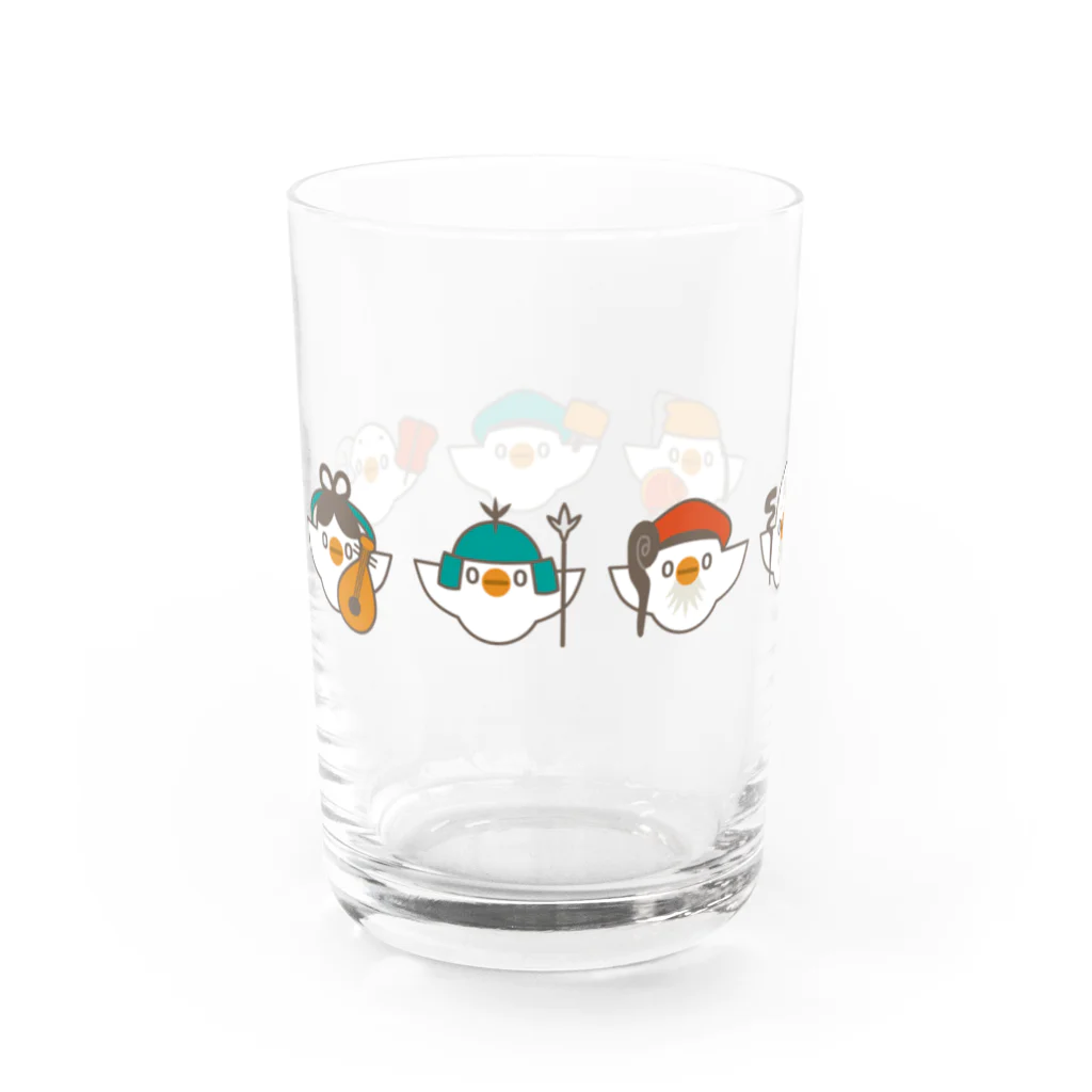 (\( ⁰⊖⁰)/) esaのｼﾁﾌｸﾄﾞﾘ Water Glass :left