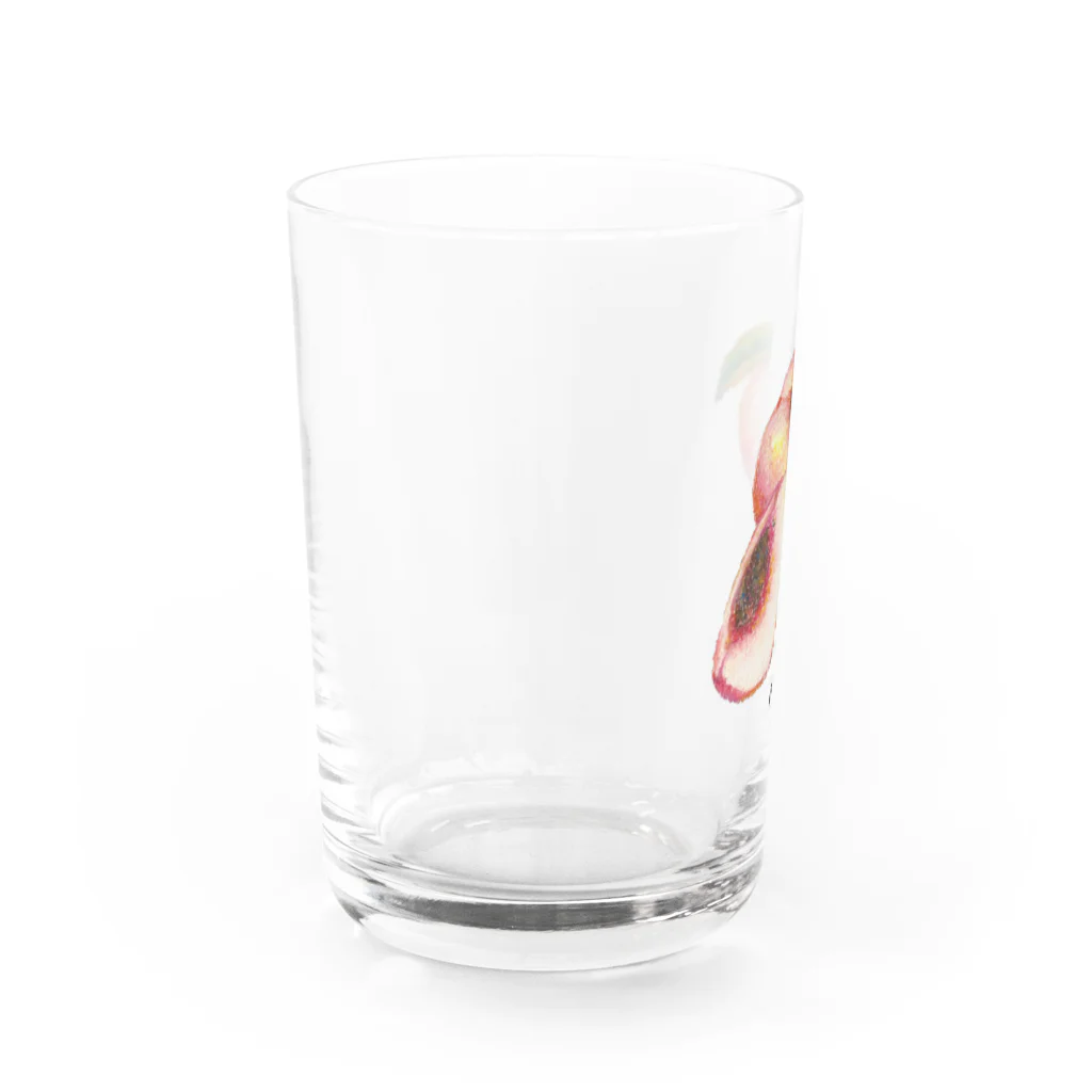 popy originalのジューシーな桃 Water Glass :left