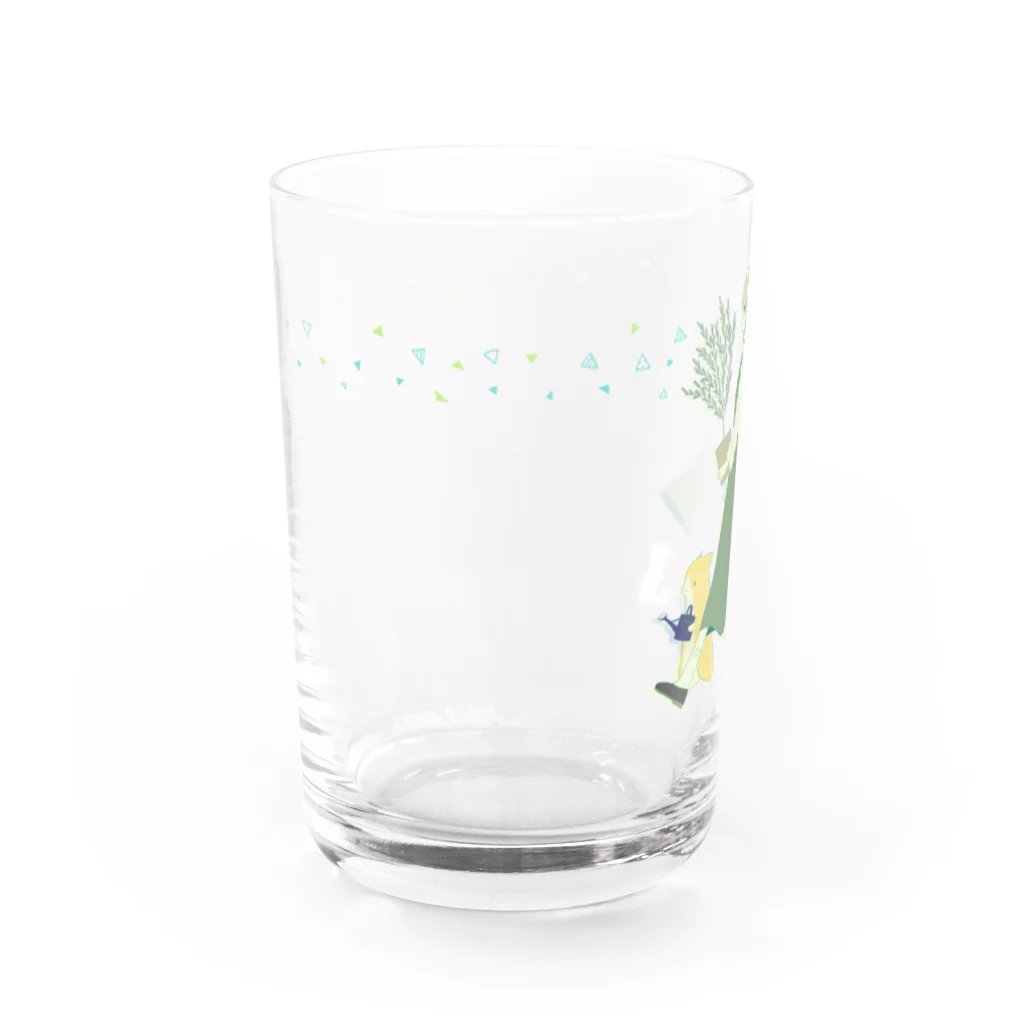 m_matsurikaのオリーブの木を植えようか Water Glass :left