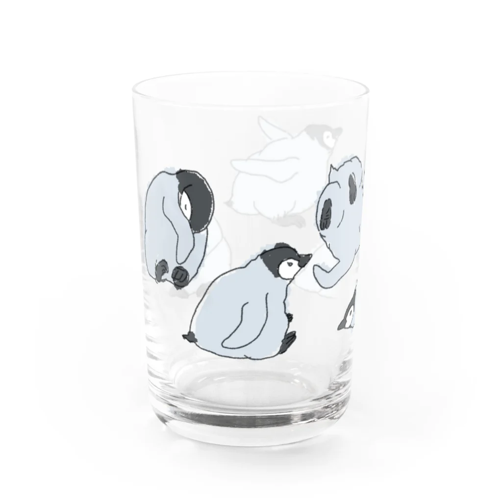 マツザキユキのエンペラーヒナちゃんコロンと！ Water Glass :left