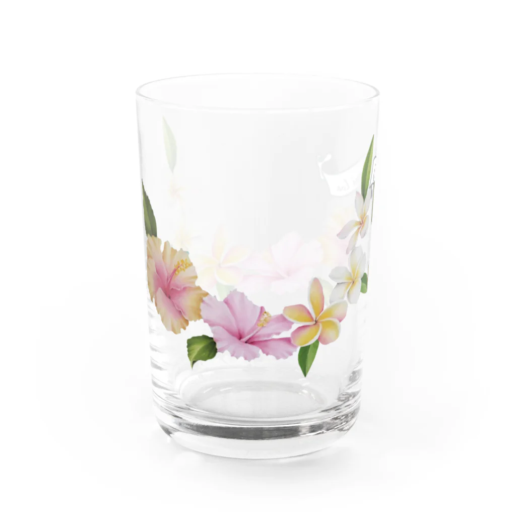 SUNNY_FUNNY_KITTYのaloha nui loa ハワイアンフラワー Water Glass :left