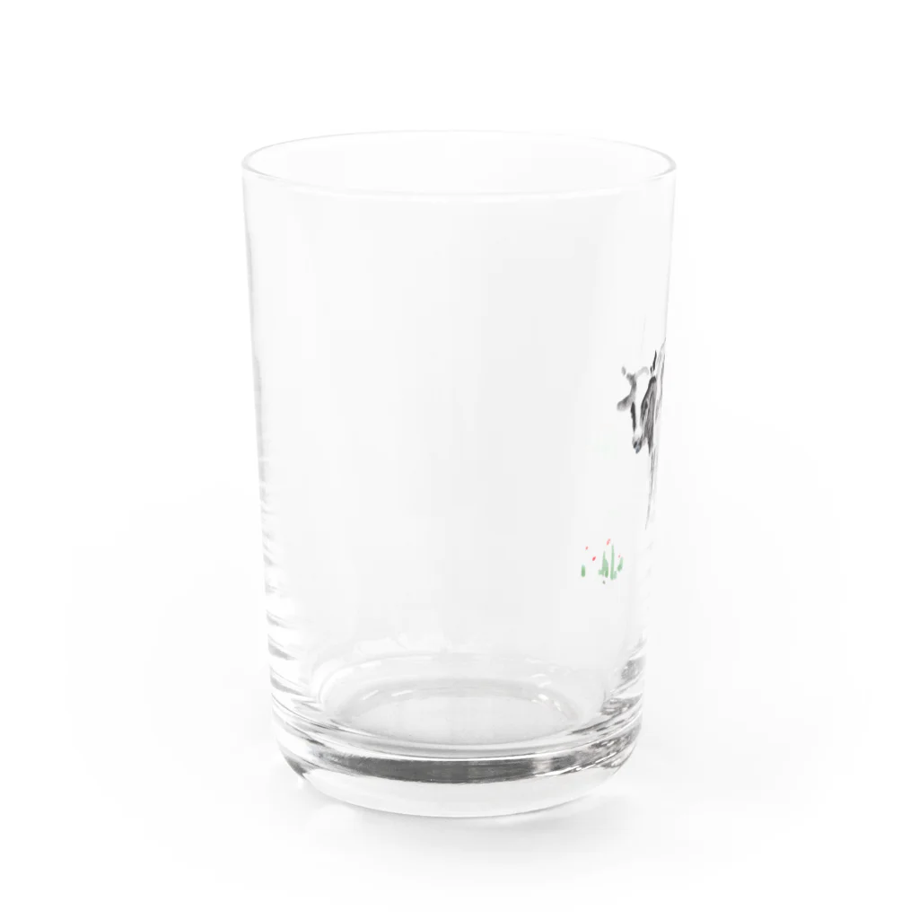 emi yamaguchi goods shopの牛の呼ぶ声 Water Glass :left