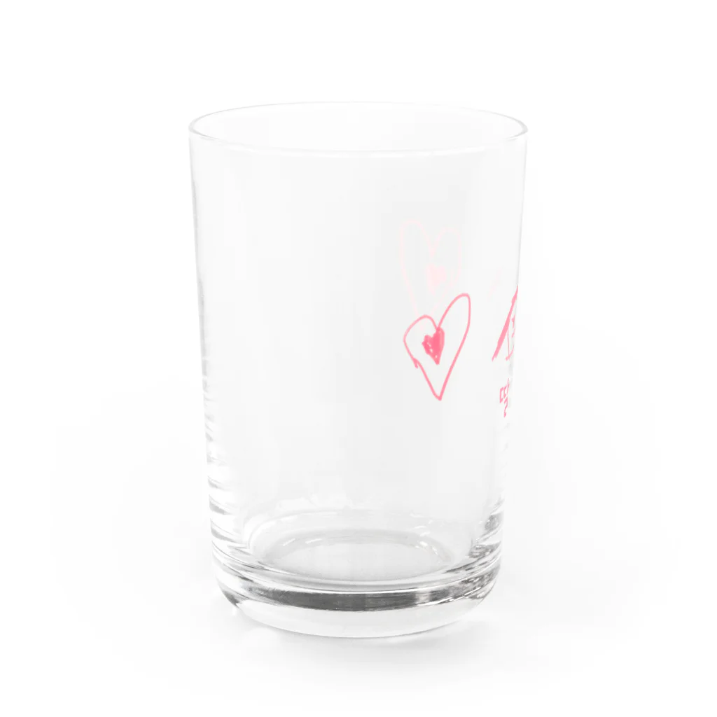 まますとあの딸（girl) 女の子 Water Glass :left