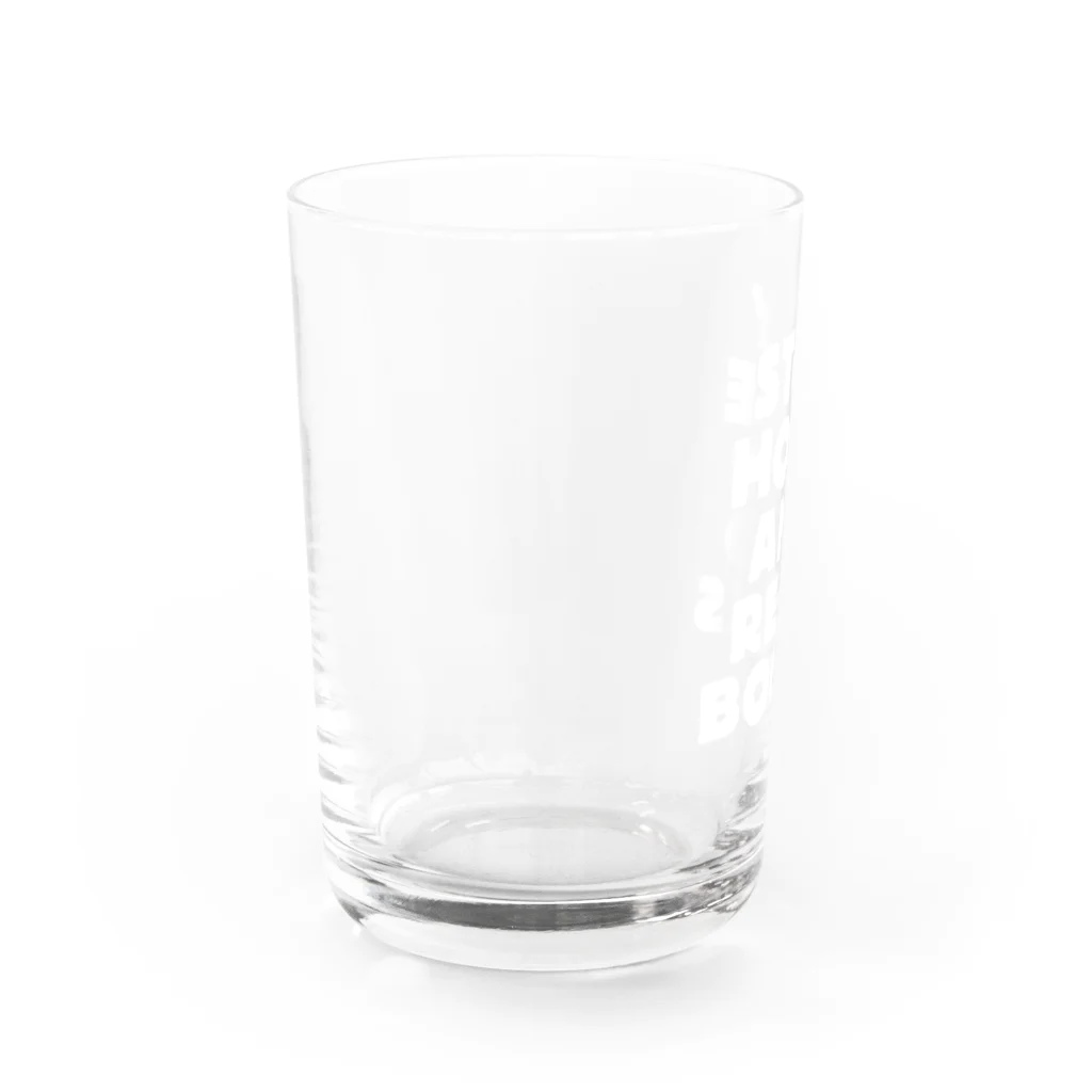 SAIWAI DESIGN STOREのSTAY HOME AND READ BOOKS（WHITE） Water Glass :left