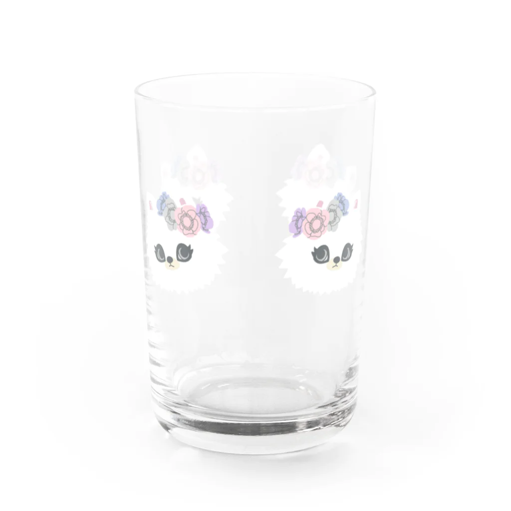 sachiko2004shopのFam& 花とポメラニアン Water Glass :left