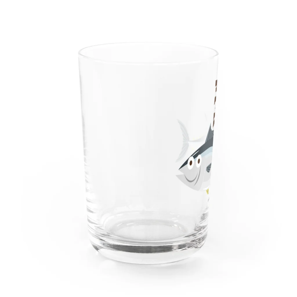 YoakeNecoのおさかな　マグロ Water Glass :left