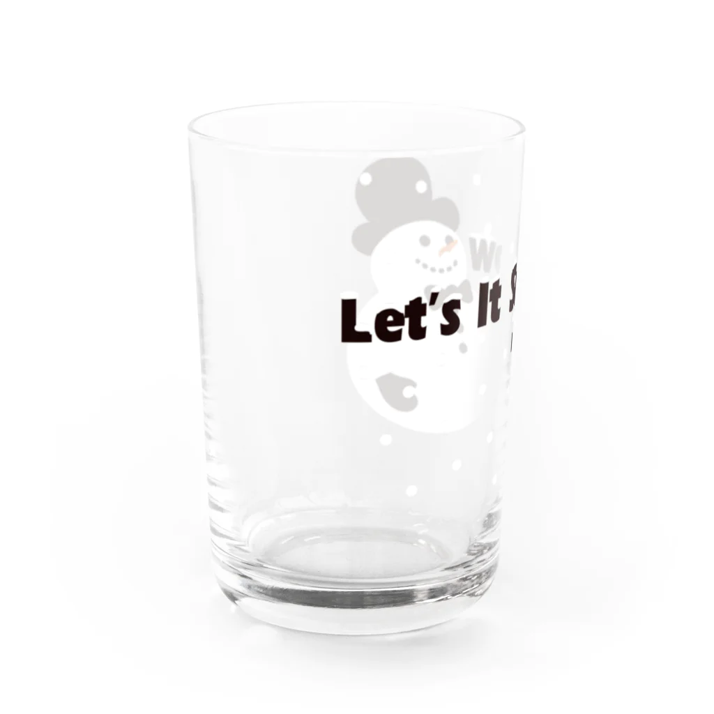 キッズモード某のLet it snow Water Glass :left