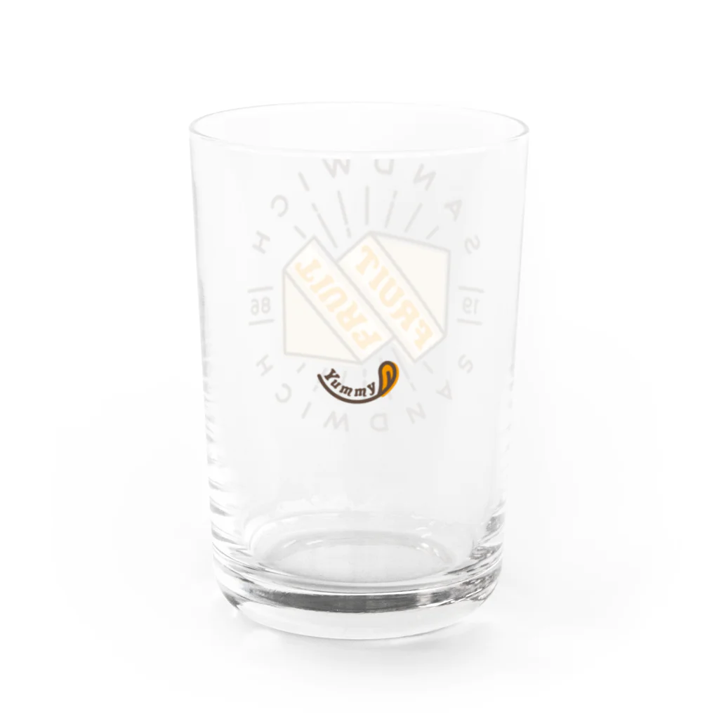 まるいねこのフルーツサンド Water Glass :left